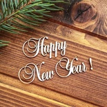 Чіпборд від Вензелик - Напис "Happy New Year"