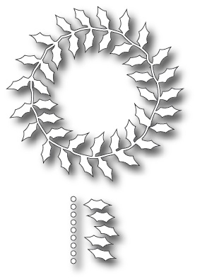 Ножі для вирубки - Dies- Fabulous Holly Wreath