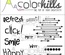 Набір паперу, фішок і штампів від Color Hills - колекція Refresh, 14 елементів