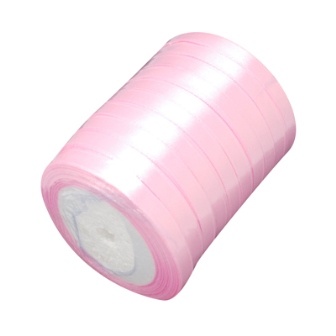Стрічка атласної Pink, 10мм, колір рожевий, 90 см