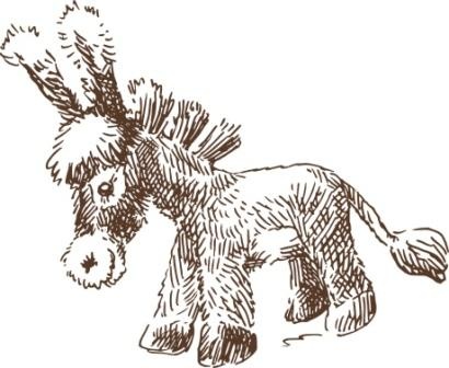 Акриловый штамп Stamp Burro, размер 3,3 * 4 см