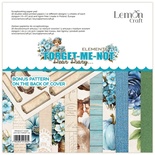 Набiр паперу для скрапбукiнгу Lemoncraft - Dear Diary - FORGET - ME - NOT, 20.3x20.3 см, елементи для вирізання