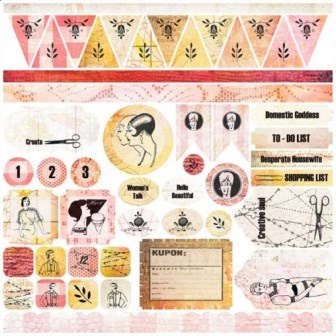 Наліпки від 7 Dots Studio - Domestic Goddess - Stickers 12x12