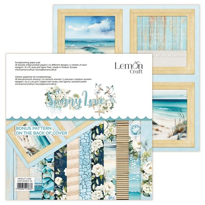 Набiр паперу для скрапбукiнгу Lemoncraft - Sunny Sunny Love, 20.3x20.3 см