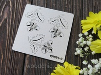 Чіпборд набір гілочки дуба з жолудями від WOODchic, 5x4 см