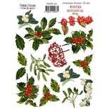 Набір наліпок 16шт. Winter botanical diary 233, ТМ Фабрика Декору
