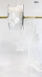 Стрічка з квіткою Flowers and Pearl, колір: білий, ширина 38,1 мм, 90 см