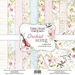 Набір скрап-паперу Orchid song 20x20см 10 аркушів, ТМ Фабрика Декору