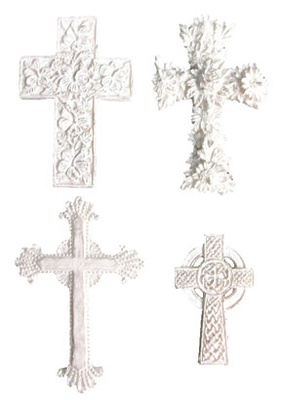 Гіпсова прикраса від Melissa Frances - Cross Collection, 4 шт.