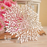 Чіпборд ScrapBox — фоновий рослинний круглий Hb-051