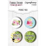 Набір скрап-фішок від ТМ Фабрика Декору з 4 шт. No 163