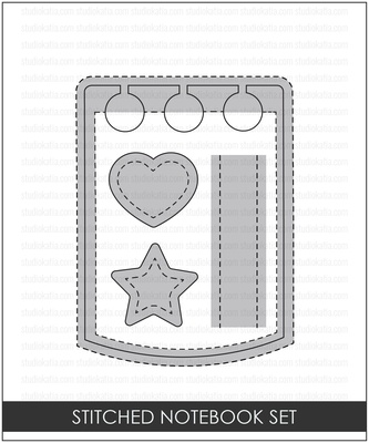 Ножі від Studio Katia -Stitched Notebook Set