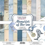 Набір скрап-паперу Memories of the sea 20x20см 10 аркушів, ТМ Фабрика Декору