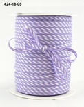 Стрічка Solid/Diagonal Stripes, колір фіолетовий/білий, ширина 3 мм, довжина 90 см