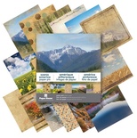 Набір одностороннього скрап-паперу (Paper House) Scenic America Paper Pad, 20,3x20,3 см, 48 шт