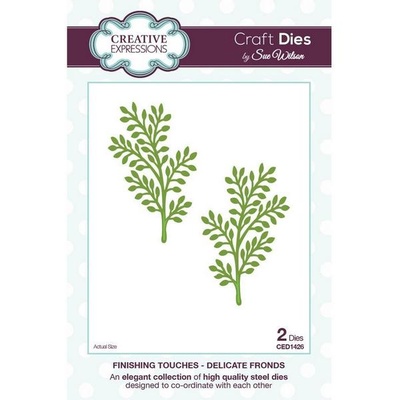 Лезвие Sue Wilson Dies - Finishing Touches Collection - Delicate Fronds