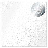 Ацетатний аркуш з фольгуванням Silver Drops 30,5x30,5см, ТМ Фабрика Декору