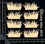 Чіпборд від Dusty Attic - mini Grass Clusters, 8 шт.