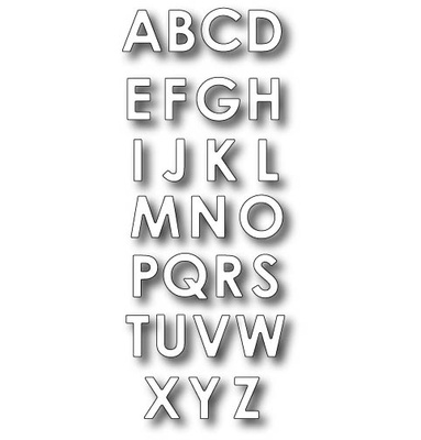 Лезвие - DIES- Parker Lower Alphabet Set , 26 шт. 