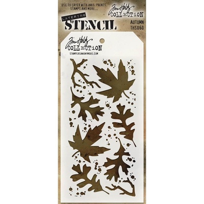 Маска Tim Holtz - Stampers Annon Layered Stencil 4.125"X8.5" - Autumn - Осень