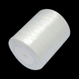Стрічка атласної White, 10мм, колір білий, 90 см