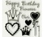 Ніж для вирубки і штампи Sizzix - Framelits Die Set w/Stamps - Princess, 8 шт.