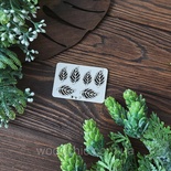 Чіпборд листочки 1 від WOODchic, розмір 2,5x1,2см