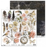 Аркуш скрап-паперу ABstudio - Scrapbooking Paper "Dreamland" - Flowerful Life - 3/4