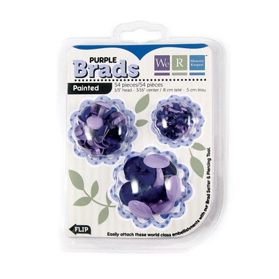 Брадсы от We R Memory Keepers - Basic Brads Painted - Purple