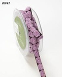 Стрічка CHENILLE/CENTER DOT, колір Black/Lavender, ширина 9,5мм, довжина 90 см