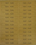 Стікер з крафт-паперу від Hobby&You - Hand made, (1 л. по 24 шт.).