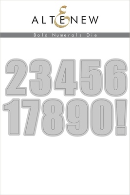 Ножи от Altenew - Bold Numerals Die Set