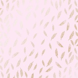 Аркуш одностороннього паперу з фольгуванням Golden Feather Light Pink, ТМ Фабрика Декору