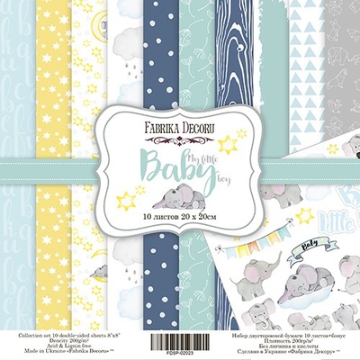 Набір паперу 20 x20 My little baby boy, ТМ Фабрика Декору