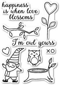 Набір штампів (до ножів) від Memory Box - I'm Owl Yours die set, 9 штук