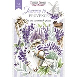 Набір висічок для скрапбукінгу, колекція Journey to Provence 54 шт., ТМ Фабрика Декору