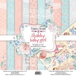Набір паперу для скрапбукінгу Shabby baby girl Redesign Redesign 30,5x30,5см, ТМ Фабрика Декору