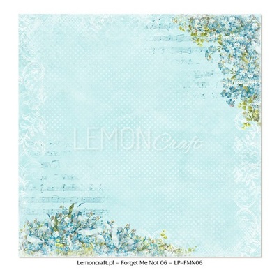 Аркуш двостороннього паперу для скрапбукінгу від LemonCraft - Forget Not Not 06