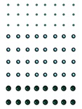 Клеевые кристаллы Want2Scrap - Rhinestones - Dark Green, 72 штуки