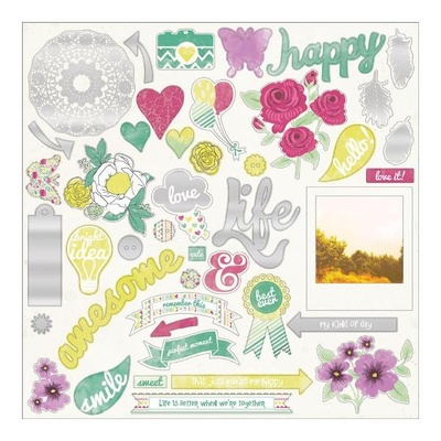 Наліпки з чіпборду My Mind's Eye - Jubilee Shepbet - Peace