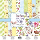 Набір скрап-паперу Happy Mouse Day 20x20см 10 аркушів, ТМ Фабрика Декору