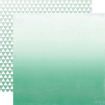 Аркуш скрап-паперу Echo Park - Teal Ombre, 30x30 см