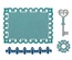 Ніж для вирубки Sizzix - Thinlits Die Set 4PK - 4PK, Label, Medallion & Key, 4 шт.