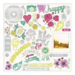 Наліпки з чіпборду My Mind's Eye - Jubilee Shepbet - Peace