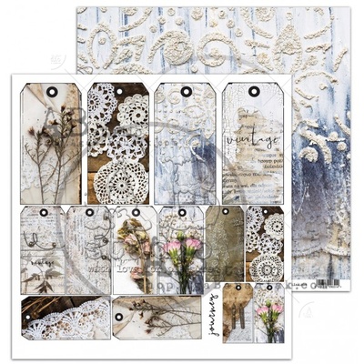 Аркуш скрап-паперу ABstudio - Scrapbooking paper "Rustical journey" sheet A magical moment - 30x30см