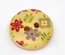 Деревʼяна ґудзик Flower B12759, діаметр 15 мм, 1 шт.