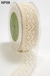 Стрічка від May Arts - Crochet Ribbon, колір бежевий, 3,8 см, 90 см