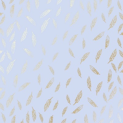 Аркуш одностороннього паперу з фольгуванням Golden Feather Purple, ТМ Фабрика Декору