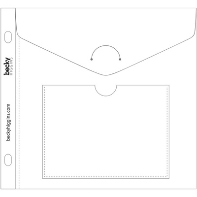 Файл-конверт Project Life by Becky Higgins - 6x6 Small Envelope Pages, з клапаном і застібкою, 1 штука
