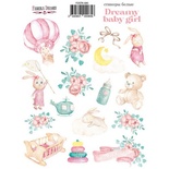 Набір наліпок (стікерів) Dreamy baby girl 085, ТМ Фабрика Декору